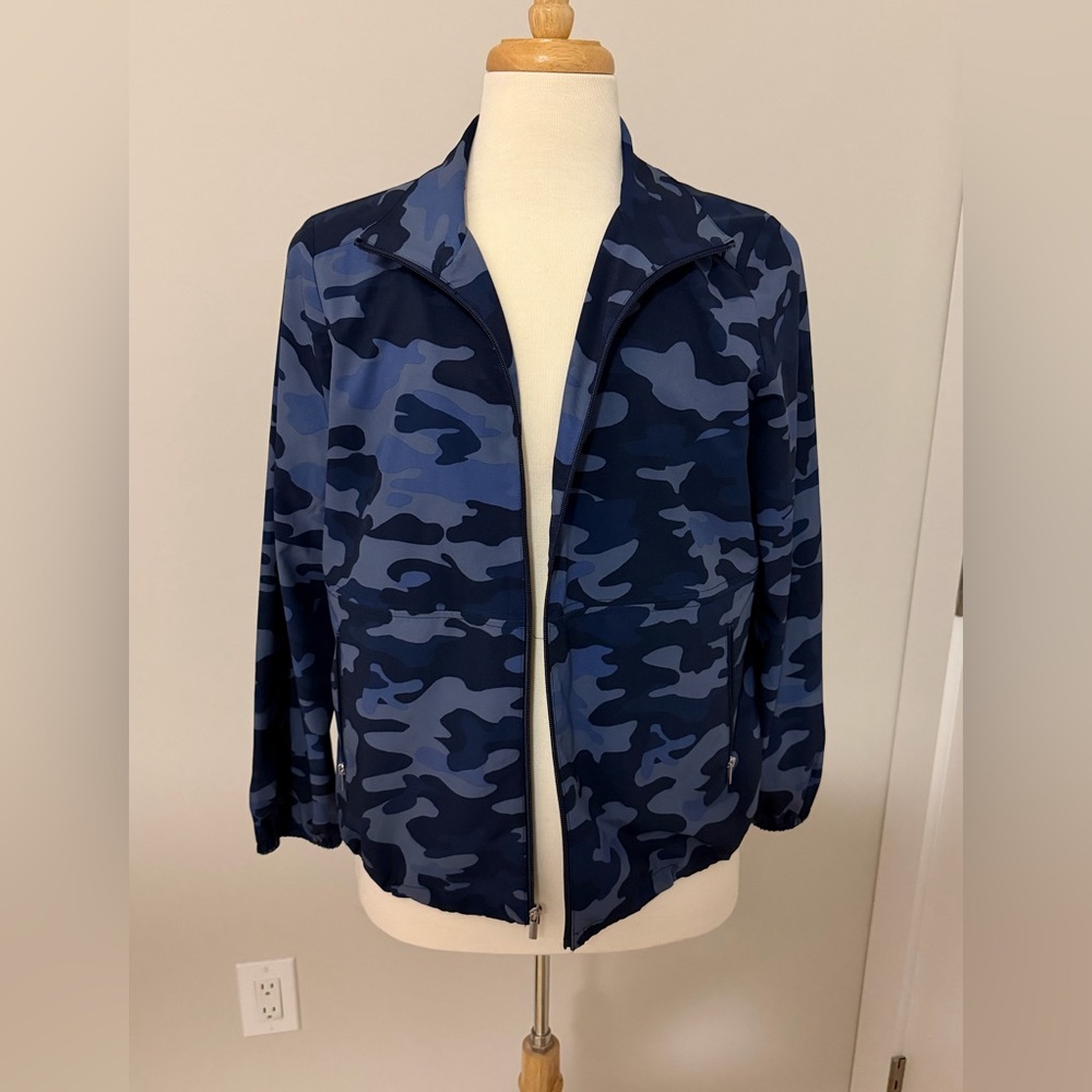 Blue Camo Zip Jacket